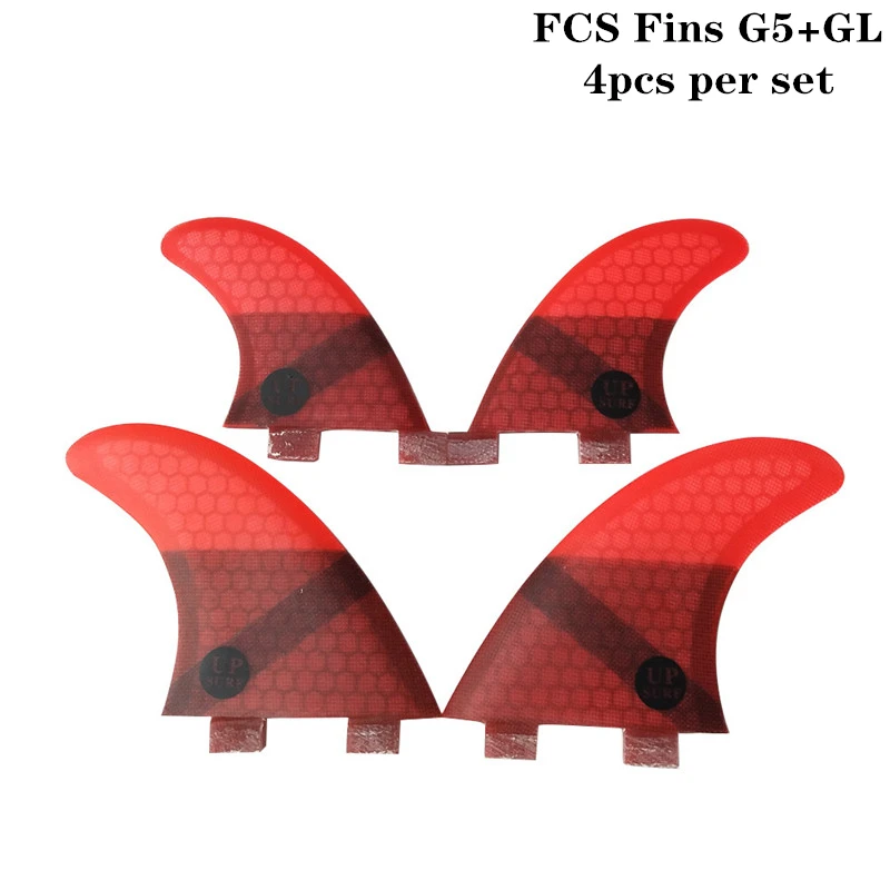 Набор из 4 цветов FCS G5 + GL в наборе цвета набор с логотипом для серфинга Quad fin