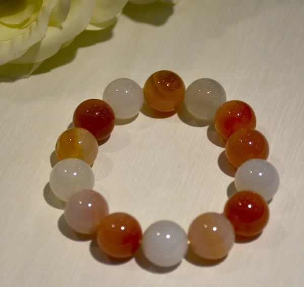 

2017 Top Fashion Special Offer Strand Bracelets Women Stone Round Free Shipping!!! 12mm round Agat e Beaded Stretch Bracelets