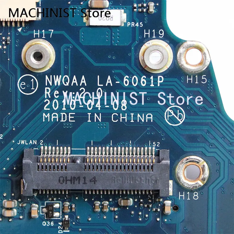 K000104250 LA-6061P для материнской платы ноутбука Toshiba A660 A665 серии. Все функции полностью