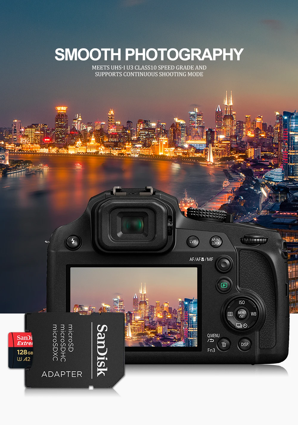 Высокая Скорость sandisk Extreme Pro Micro SD Card до 170 МБ/с. A2 V30 U3 64 Гб 128 sandisk TF карта, карта памяти Micro SD с адаптером SD