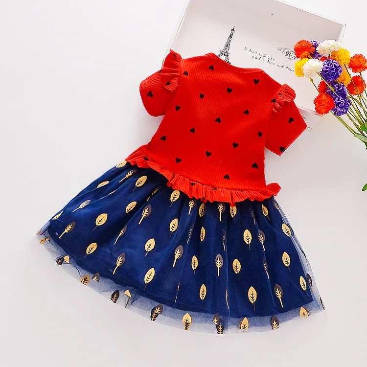Hot sales!1-7 Yrs 2019 new baby girls summer fashion short sleeve Floral party dress princess | Детская одежда и обувь