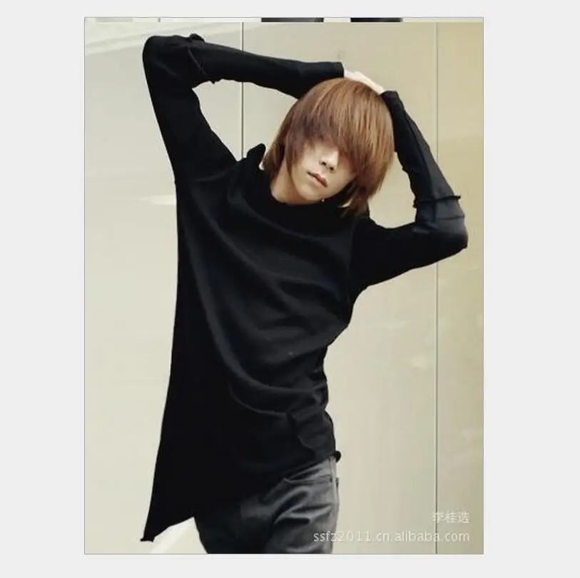 Free Shipping Korean Men 's Long - Sleeved Hooded Coat / S-3xl