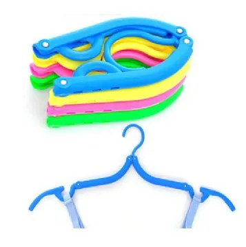 [Бесплатная доставка] Пластиковая Складная вешалка для путешествий 5 цветов