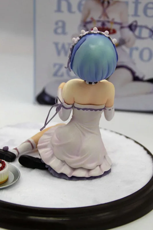 Re: жизнь в другой мир от нуля с днем рождения Rem Re Zero 1/6 ПВХ Рисунок Сексуальный