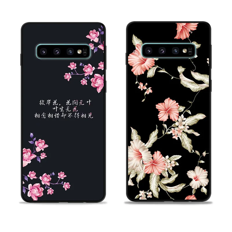 Чехол для Samsung Galaxy S10 + мягкий силиконовый чехол из ТПУ с принтом Plus G9750 защитный