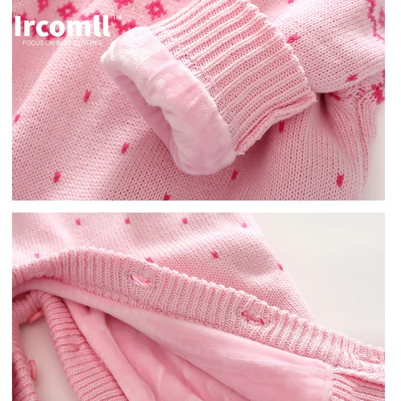 Ircomll новейшие детские зимние осенние Комбинезоны Новорожденный новогодний боди