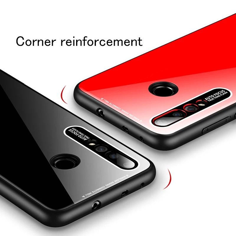 Роскошный стеклянный чехол для телефона Huawei P30 P20 Pro Lite Mate 20 20X из плексигласа Nova 3 3i