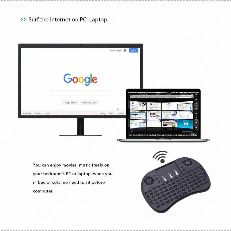 Недорогая беспроводная мини клавиатура i8 2 4G тайская без подсветки для Smart TV Android