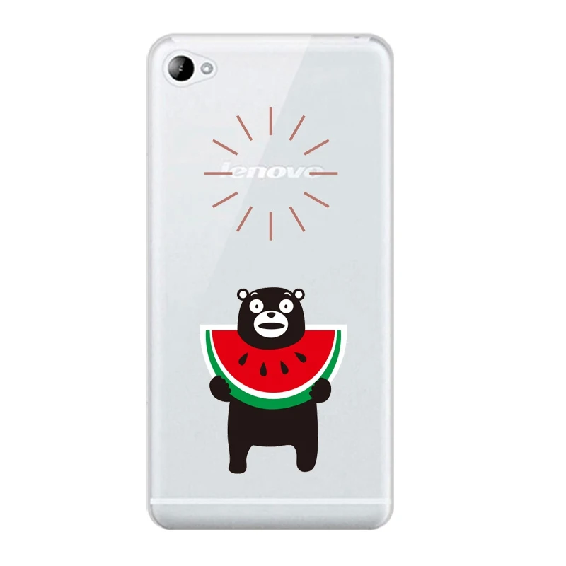 Мягкий прозрачный чехол из ТПУ Для Lenovo S60 S90 A2010 A1000 A5000 A7000 K4 K5note Bear Kuma Flora бесплатная
