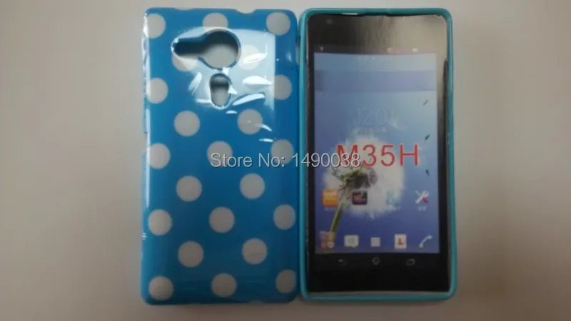 OEEKOI узор в горошек мягкий ТПУ чехол для телефона sony Xperia SP M35h задняя крышка