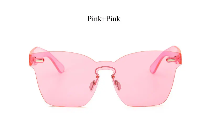 VictoryLip Transparent Sun Glasses women Sunglasses Gradient elegant Optics Rimless Lady New Oversized Party Brand Designer | Аксессуары