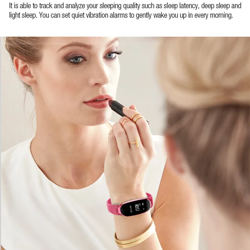 Ataliqi S3 Smart Wristband Watch Fitness Tracker Bracelet Heart Rate SmartBand Gift to Lady for IOS Android Phone Dropshipping |