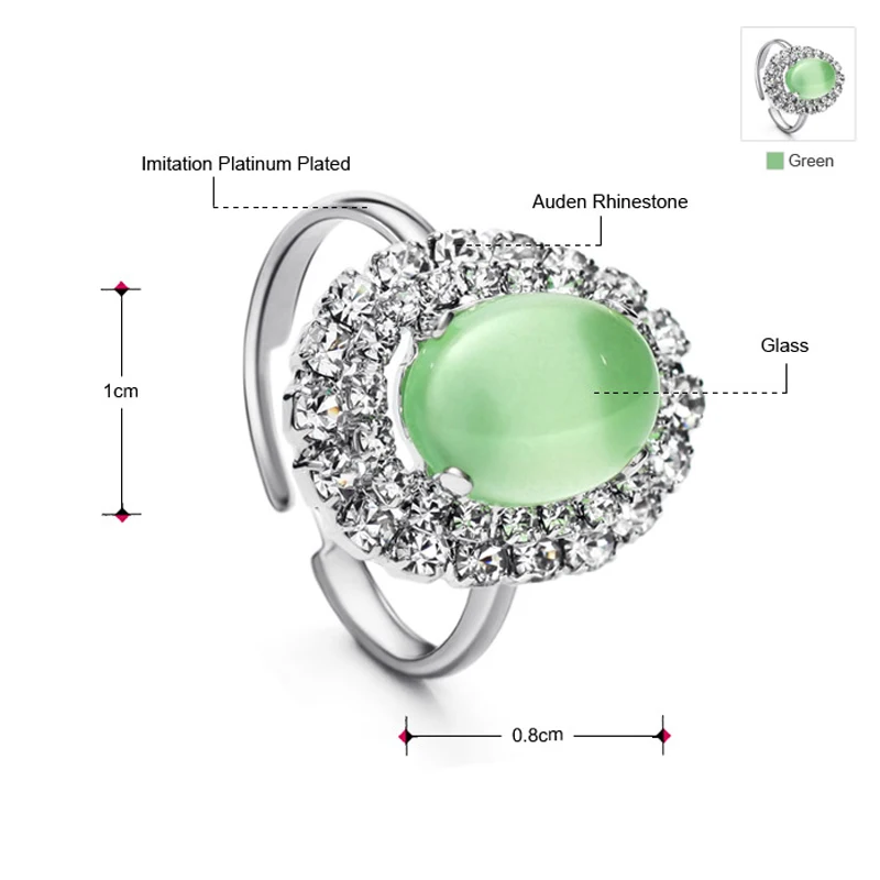 Neoglory Rhinestone Romantic Party Rings Charm Jewelry 2020 New Wedding Fashion Costume | Украшения и аксессуары