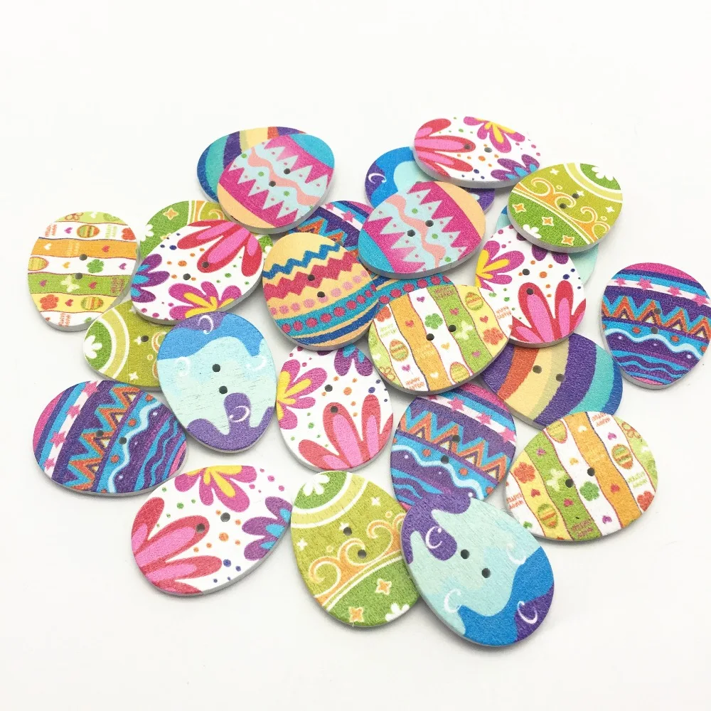 50 шт. Разноцветные деревянные пуговицы 31x23 мм|wooden buttons|embellishments card makingscrapbooking craft |