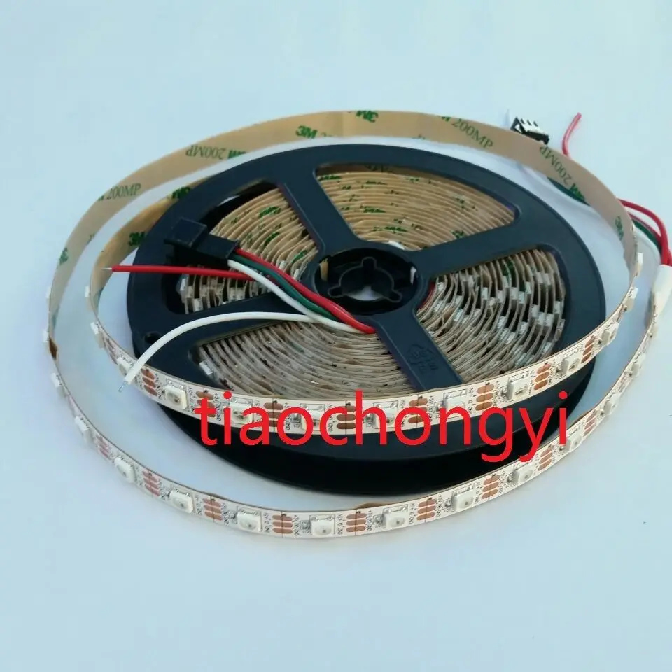 WS2812B 5050 RGB Светодиодная лента 150 300 светодиодов 144 60 30 светодиодов/м индивидуальный