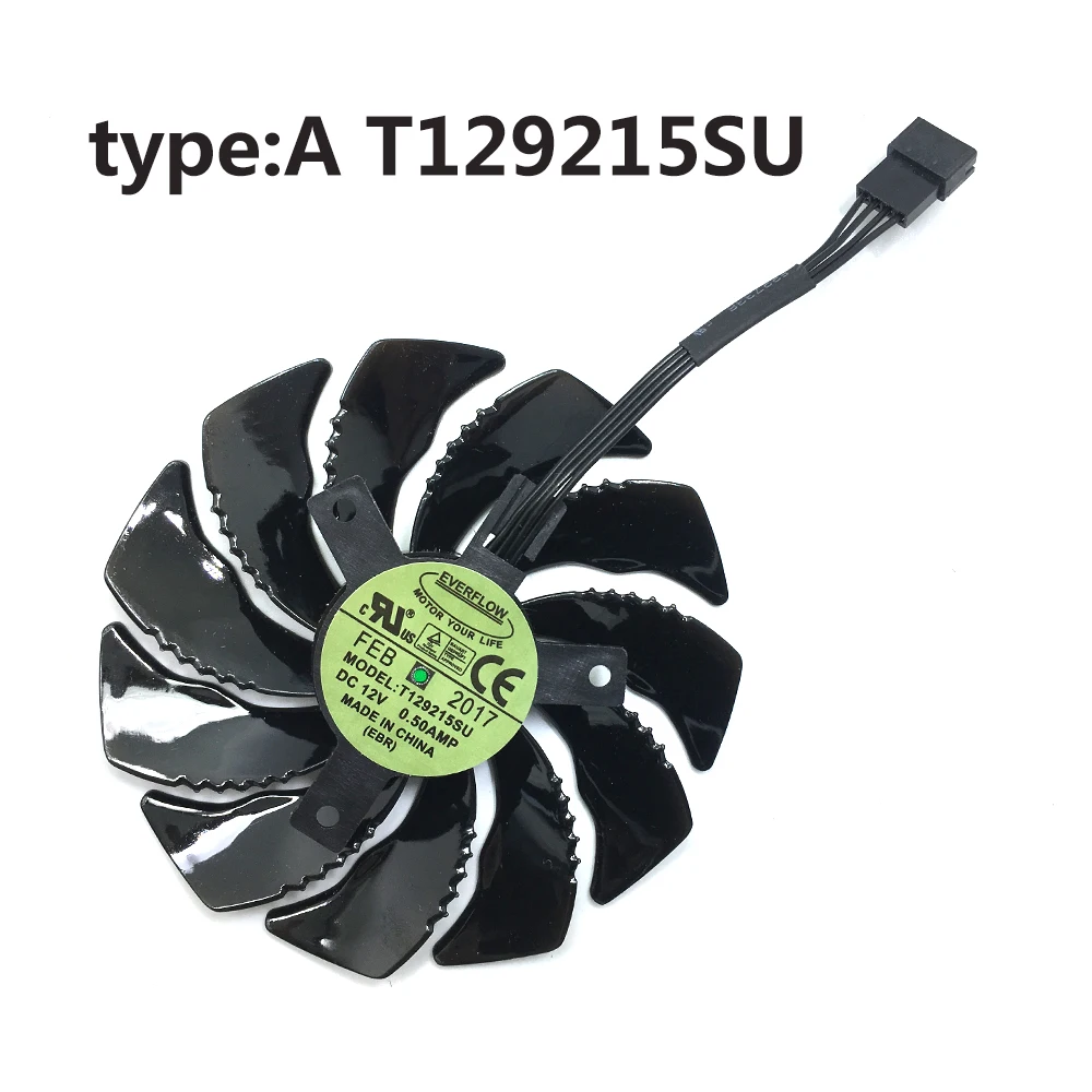 Вентилятор охлаждения для видеокарт Gigabyte GTX 1050 1060 1070 960 RX 470 480 570 580 10 шт./партия 4Pin 88