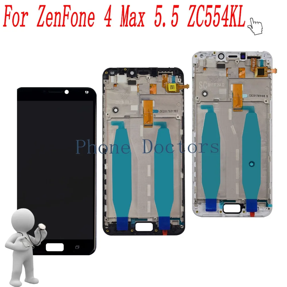 

5.5 inch Full LCD DIsplay+Touch Screen Digitizer With Frame Cover Assembly For Asus ZenFone 4 Max 5.5 ZC554KL X00IS X00ID
