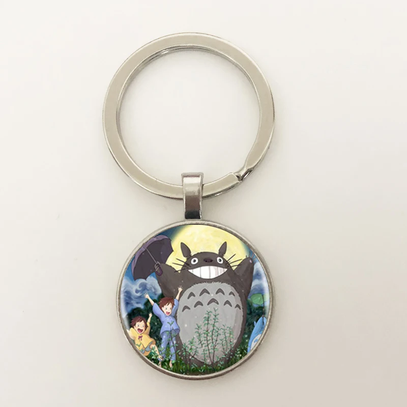 Круглый ключ GDRGYB с логотипом My neighty Totoro 8 видов стилей японский мультяшный аниме