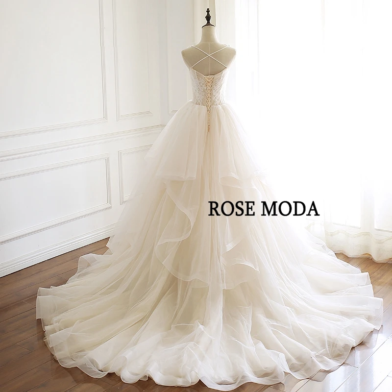 Розовое свадебное платье принцессы Moda с V образным вырезом 2020 тюлевые Свадебные