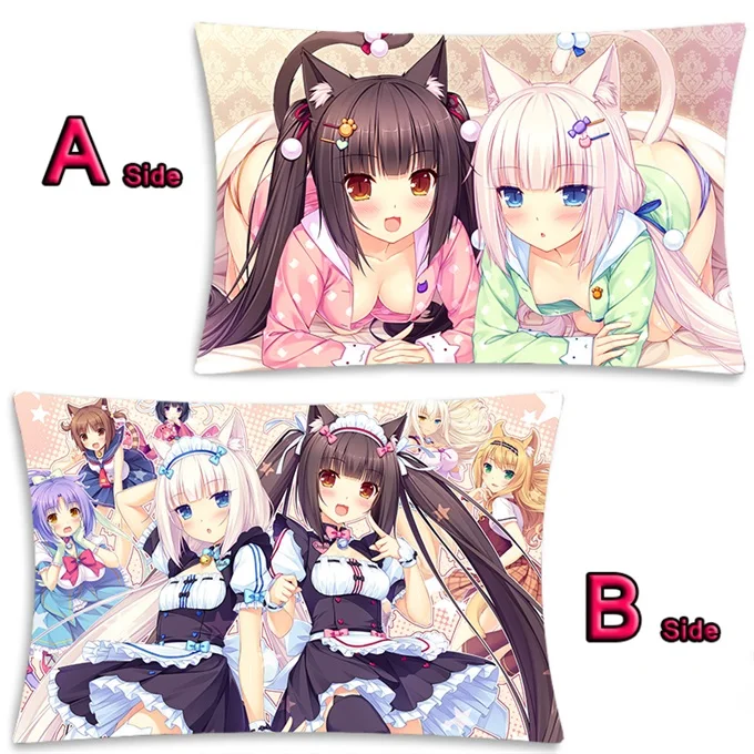 17 Аниме Nekopara Chocolat ванильный Azuki кокосовый клен Dakimakura обнимающий чехол для подушки для тела, наволочка для подушки, 2WAY 35x55 см - Цвет: 17