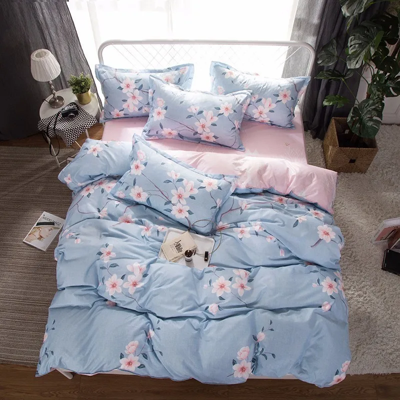

Flower Pattern Duvet Cover Adult Kids Soft Cotton Bedding Set Quilt Blanket Comforter Bag Bed Linen24