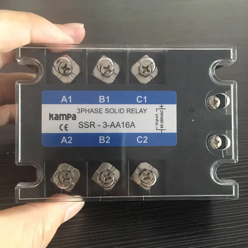 TSR 16AA трехфазное реле SSR 16 А переменного тока на вход 80 280 В нагрузка 24 480