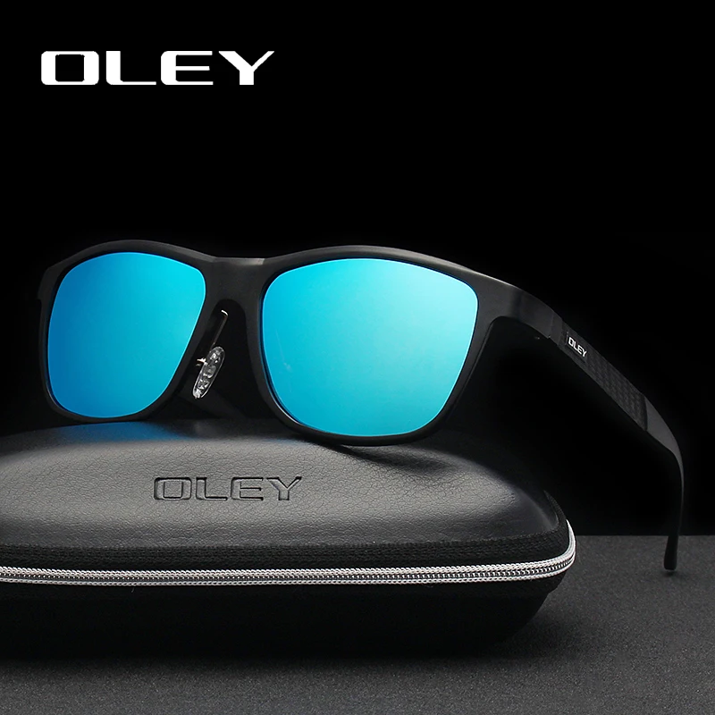 

OLEY Brand Men's Polarized Sunglasses Business Classic High Quality Full Frame Aluminum Magnesium Glasses Women UV400 goggles