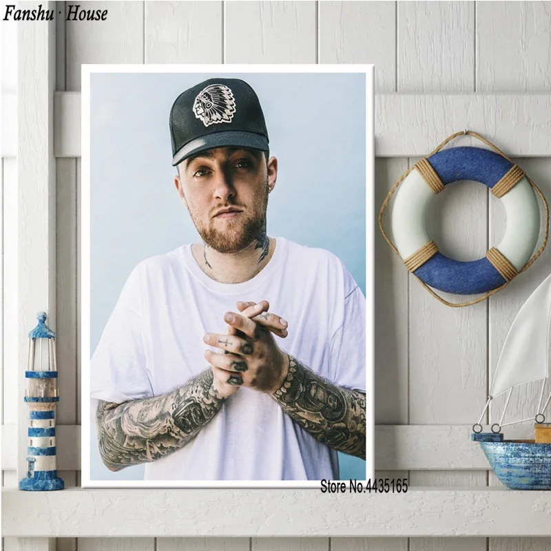 Плакаты и принты Mac Miller R.I.P плакат музыкальный певец звезда декоративная картина
