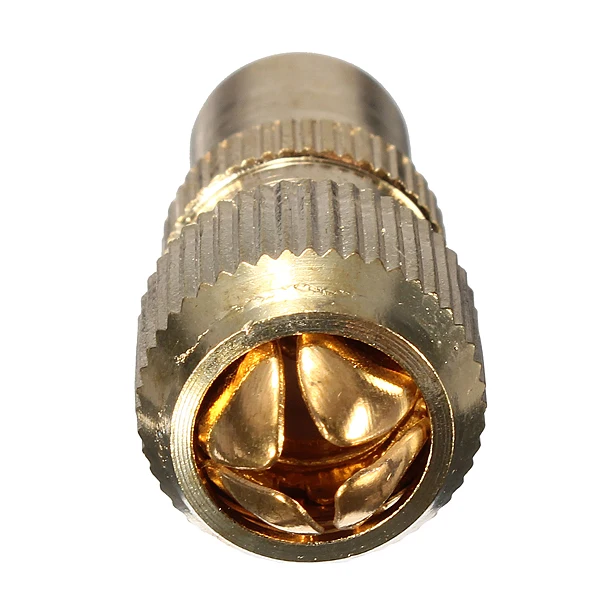 Позолоченный PAL Мужской Джек ТВ Антенный Разъем RF антенный коаксиальный адаптер