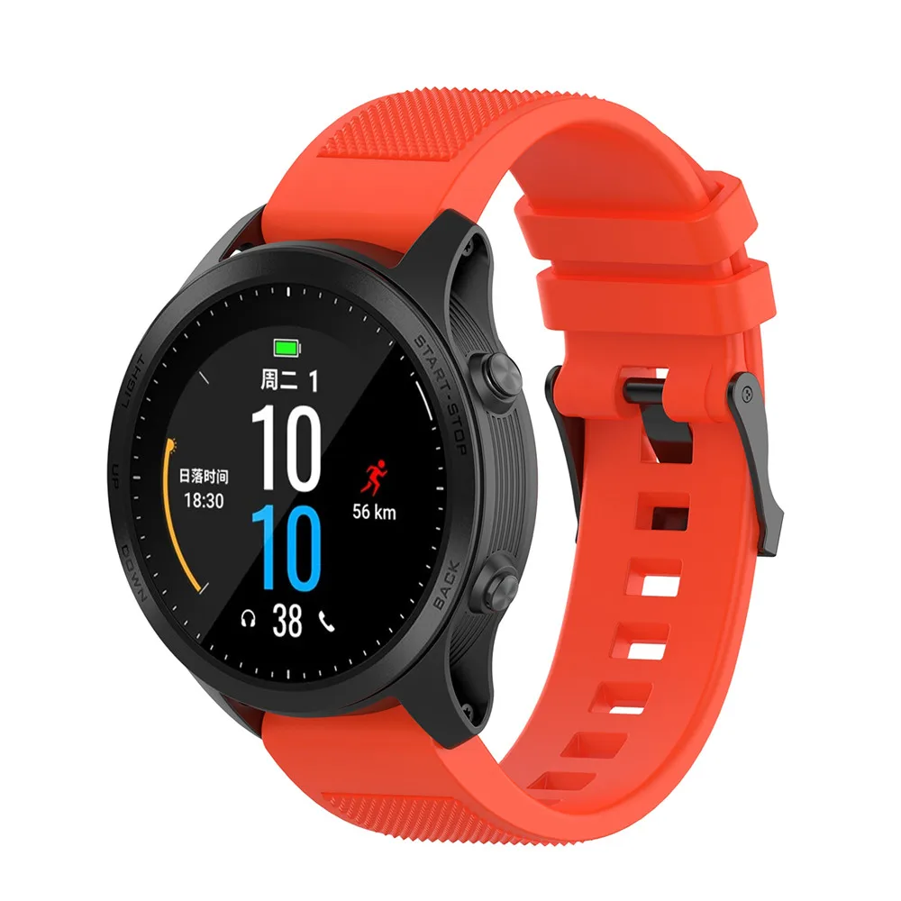 22 мм замена силиконовый текстура наручный ремешок для смарт-часов Garmin MARQ