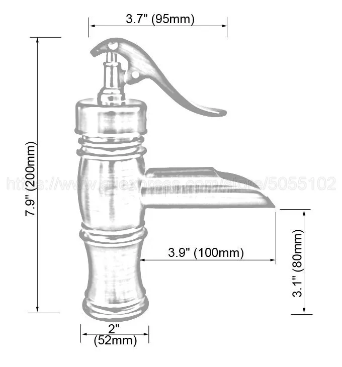 Новый &quotводяной насос&quot стиль ванная комната бортике кран античный красный