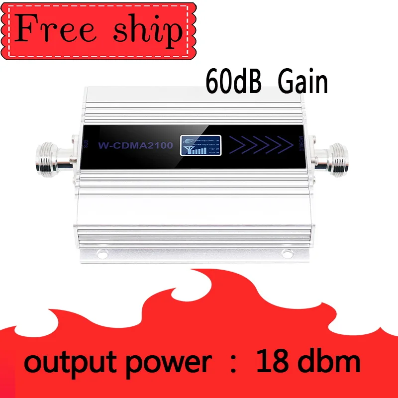 3G Ripetitore 2100MHz Repeater LCD WCDMA 2100 MHZ Mobile Signal Booster Amplifier Cell Phone 9dbi panel indoor Antenna | Мобильные