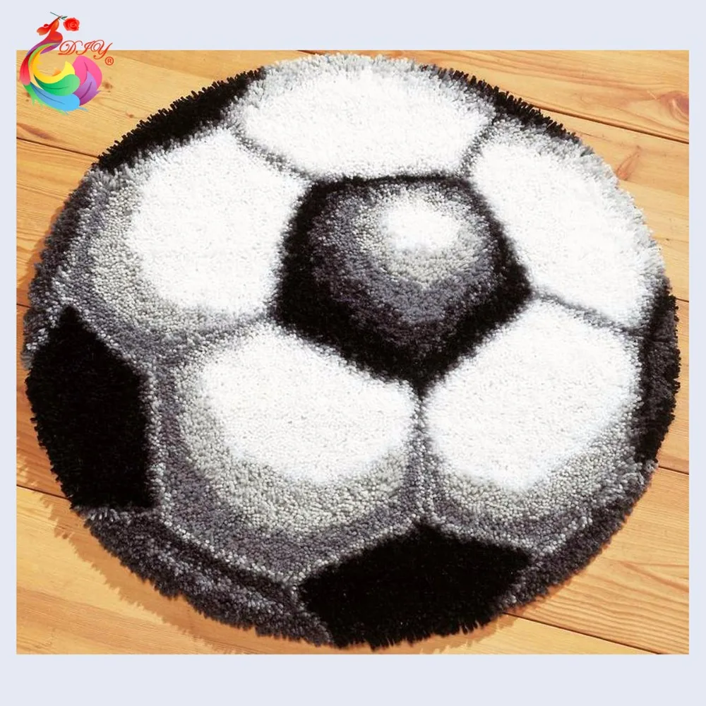 Футбольные рисунки крючок с защелкой ковер для вышивки фетровый ванной комнаты