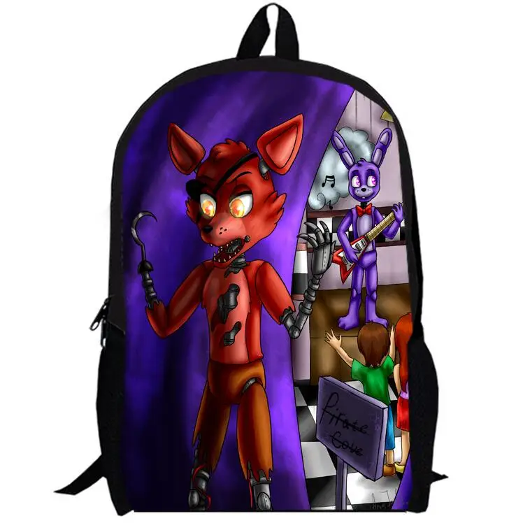 13inch game anime backpack double layer children Freddy Chica Foxy Bonnie pre-k School bags men custom made | Багаж и сумки