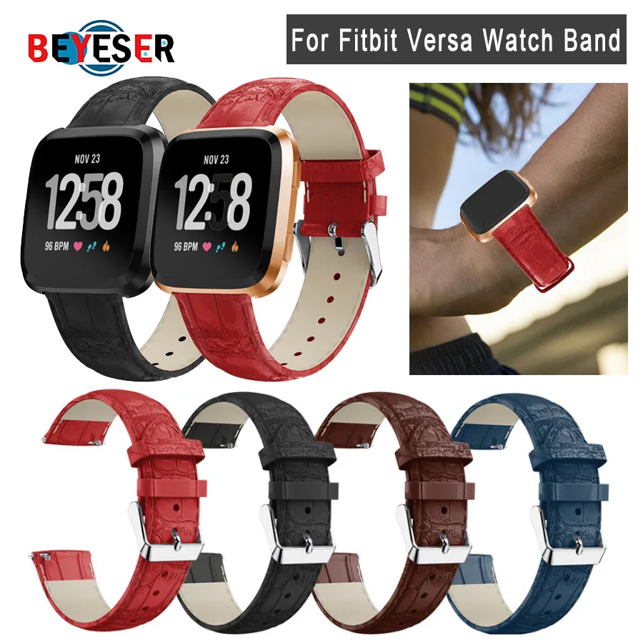 

Сменные Ремешки для наручных часов Кожаный Браслет для fitbit versa 2 lite Smartwatch Браслет Новое поступление ремешок для часов