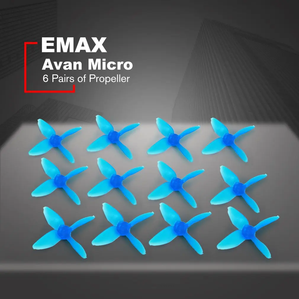 6 Pairs EMAX Avan Micro Propeller Blades Racing Drone Quadcopter Part 2 inch CW CCW Aircraft UAV Spare Accessories