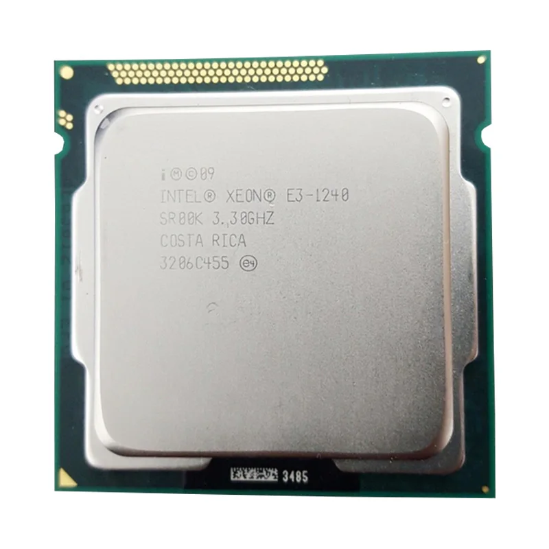 Процессор Intel Xeon E3 1240 3 ггц 8 мб кэш памяти LGA 1155 цп процессор SR00K