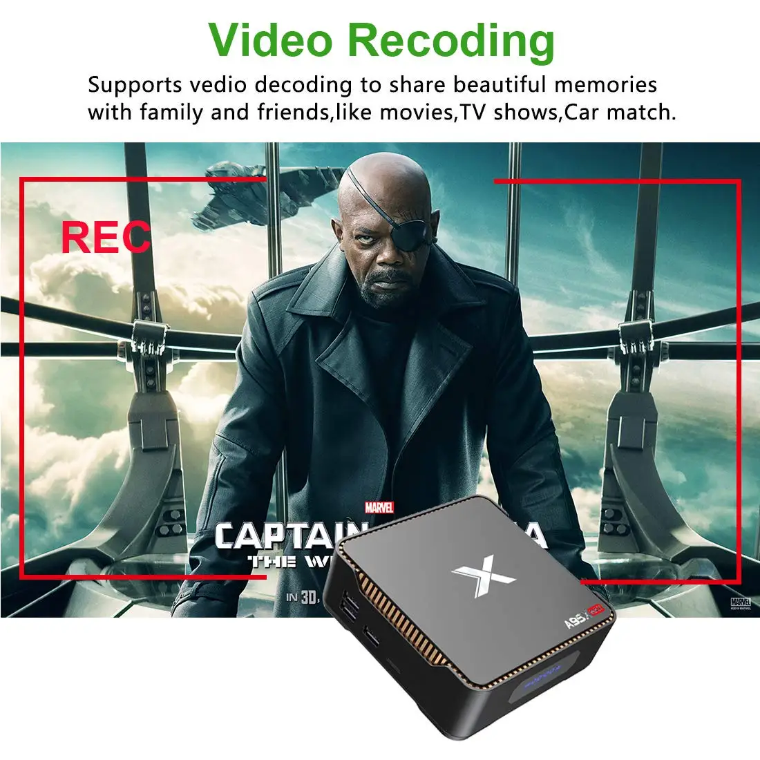 Запись видео Android tv Box 8,1 A95x Max X2 4 Гб 64 Гб Amlogic S905X2 четырехъядерный 2,4G& 5GH Wifi 1000M 4K HD Smart tv Box HDD& SSD