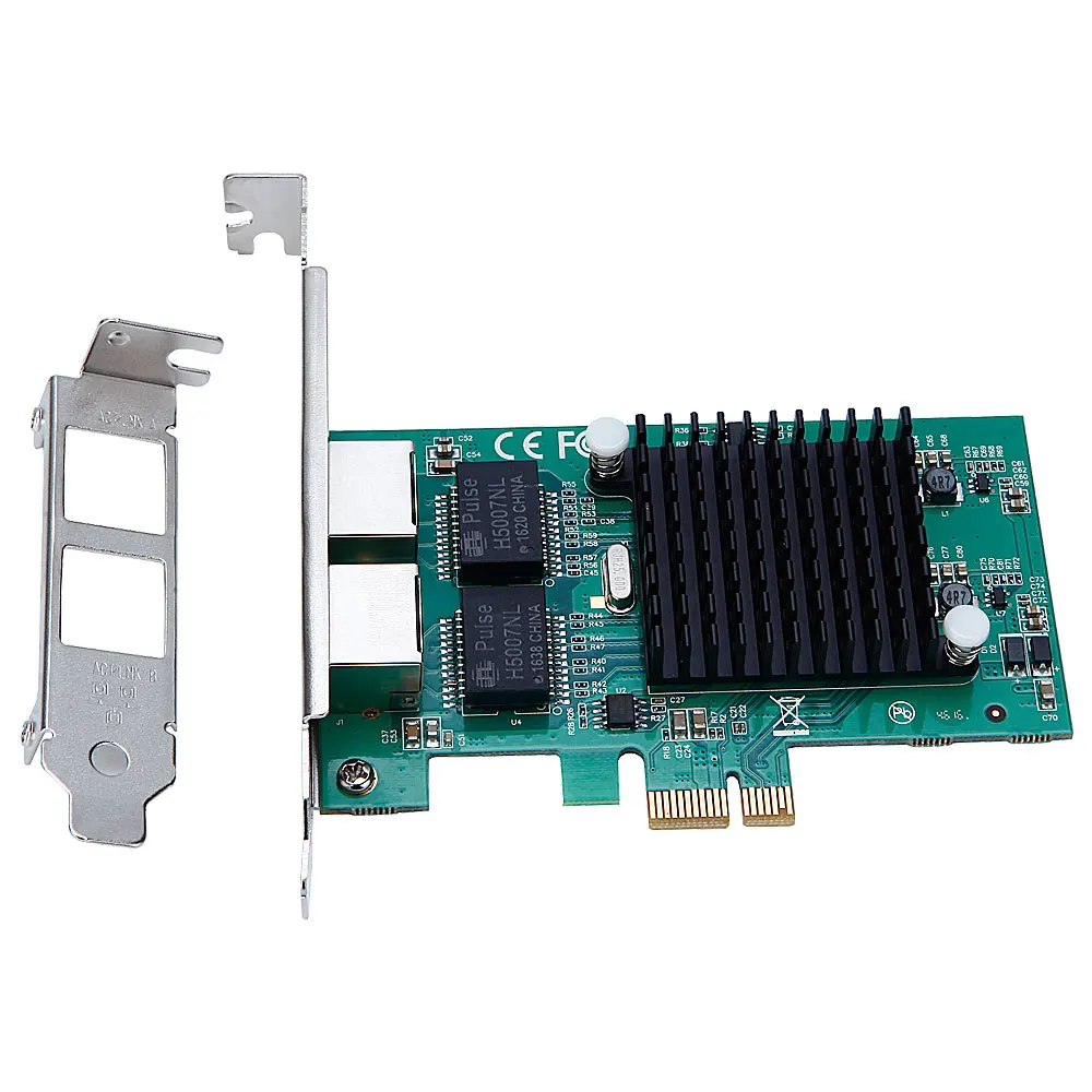 Pci express gigabit Ethernet pice gigabit Dual RJ45,    ,  intel82575EB