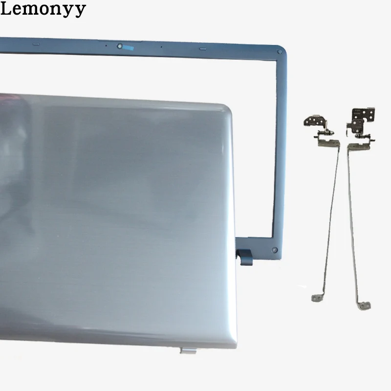 Для samsung NP 350V5C 355V5C ЖК-дисплей задняя крышка BA75-04090A BA75-04090C/ЖК-дисплей ободок крышки BA75-04115A BA75-04115B/ЖК-дисплей Петли L& R - Цвет: gray A B and Hinges