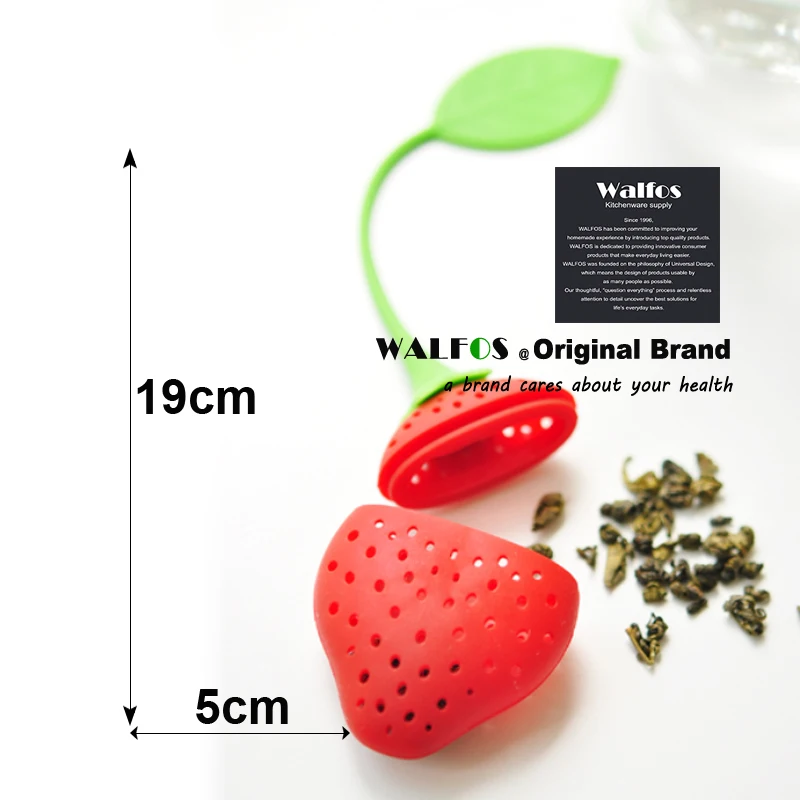 WALFOS силикагель клубника Чай мешок-сито мяч палочки свободные травяная специя