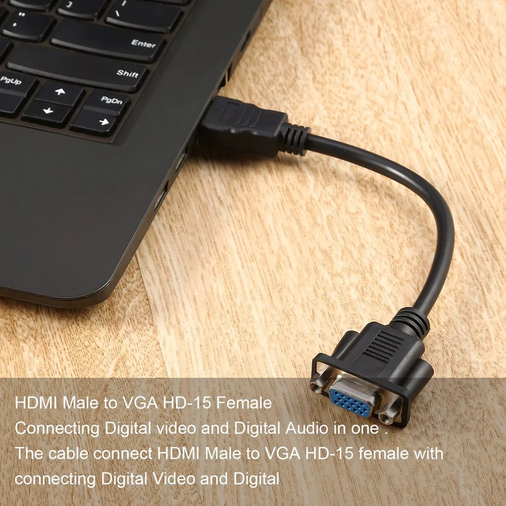 30 см полный HDTV 1080p HDMI адаптер для 15-контактного VGA-кабеля-конвертера | Компьютеры и