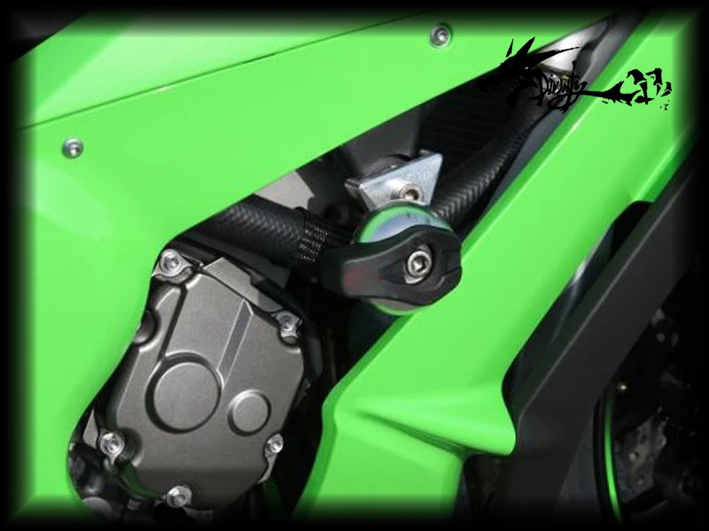Мотоцикл CNC L и R аварии колодки протектор рама ползунки для ZX 10R золото|slider android|frame