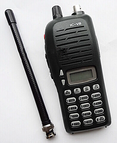 IC V8 Водонепроницаемая рация VHF 136-174 МГц 5,5 Вт 100 каналов DTMF энкодер морской двухстороннее радио