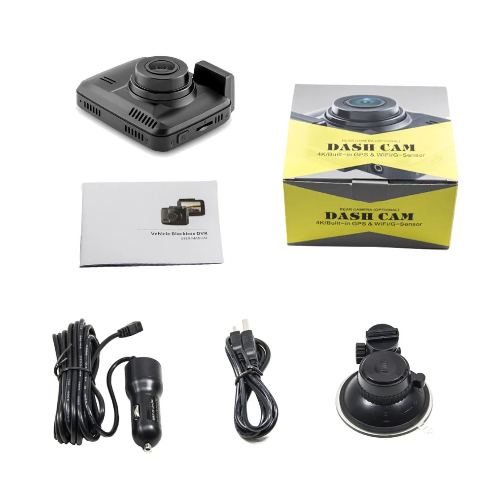 TAVIN Скрытая Видеорегистраторы для автомобилей Регистраторы Dash Cam 4K 2160P Wi-Fi