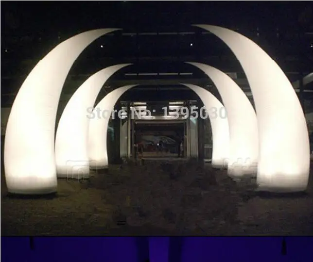 Inflatable tube LED inflatable light with inner blower for hotel celebration dinning room | Лампы и освещение