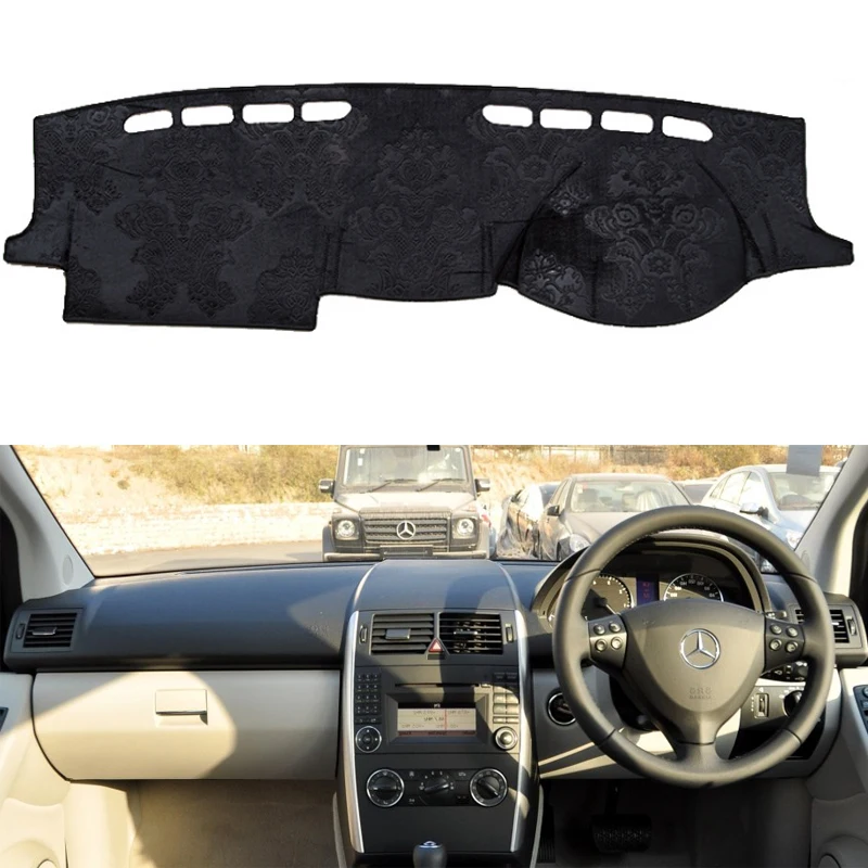 

Фланелевый коврик для приборной панели, коврик в машину от солнца, индивидуальный для Mercedes-Benz A-Class W169 A160 A150 2004-2012