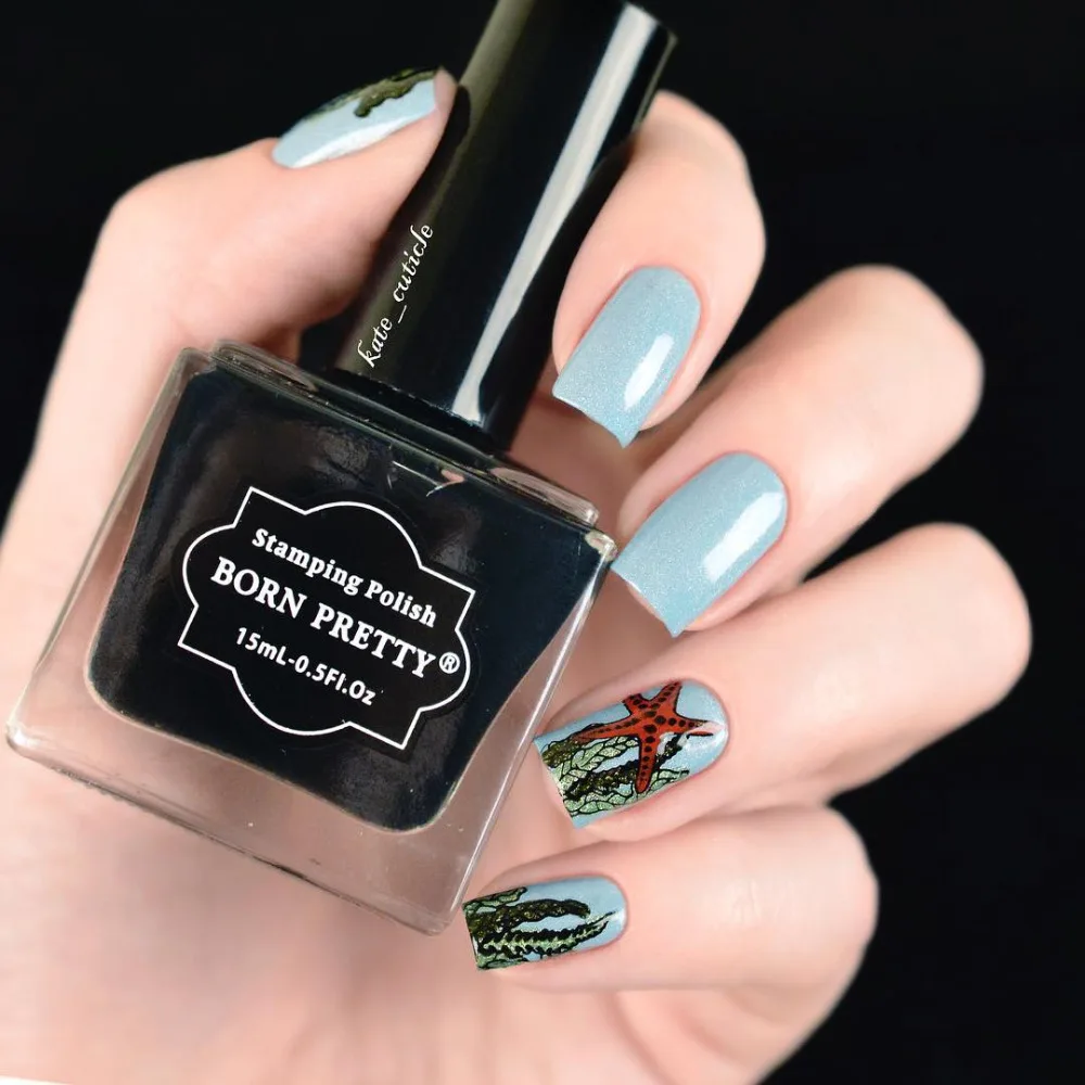 BORN PRETTY 15 мл Candy Colorss Nail Art Лак для стемпинга сладкий стиль поднос для маникюра печать лак для ногтей украшения