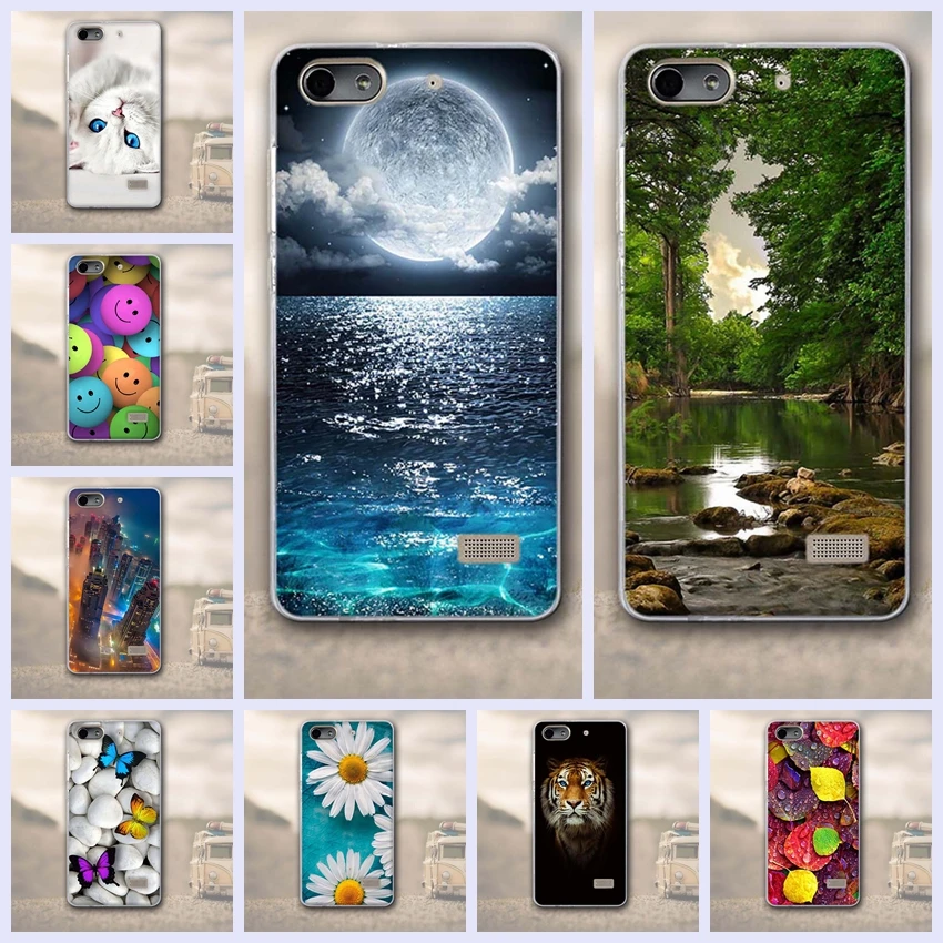 Мягкий ТПУ 3D чехол для Huawei Honor 4C / G Play Mini накладка защитный чехлы|case for huawei honor|case