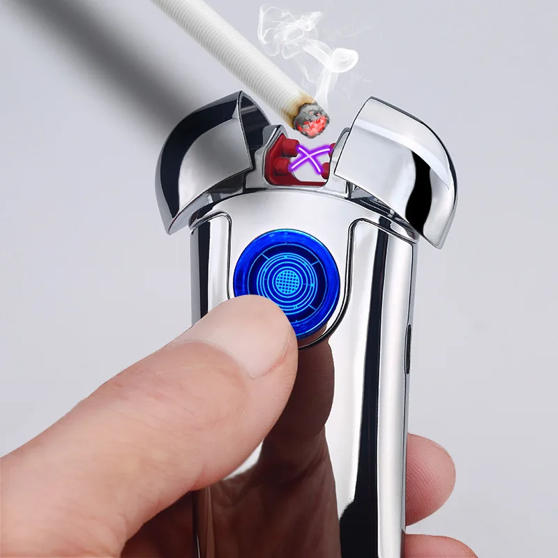 Новинка 2018 USB импульсная Зажигалка Жук двойная дуга электронная плазменная isqueiro